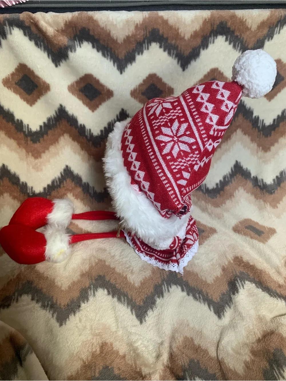 Christmas girl plush doll